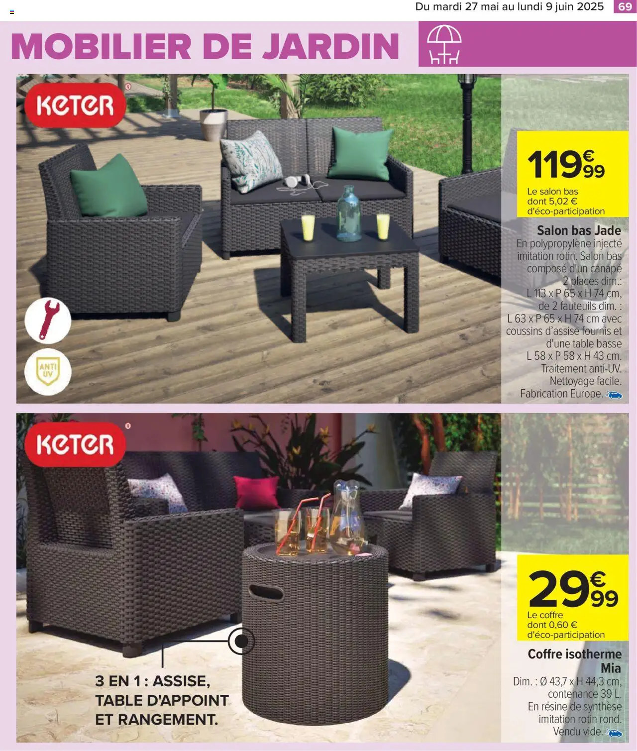  | Page: 71 | Produits: Canapé, Table basse, Table, Mobilier de jardin