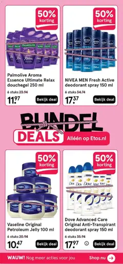Palmolive Aroma Essence Ultimate Relax douchegel 250 ml, 6 stuks 250 ml Palmolive Aroma Essence Ultimate Relax shower gel - Voorbeeld van een folder van Etos, geldig van 08.12.2025 | Pagina: 70 | Producten: Deodorant, Antitranspirant, Gel, Douchegel