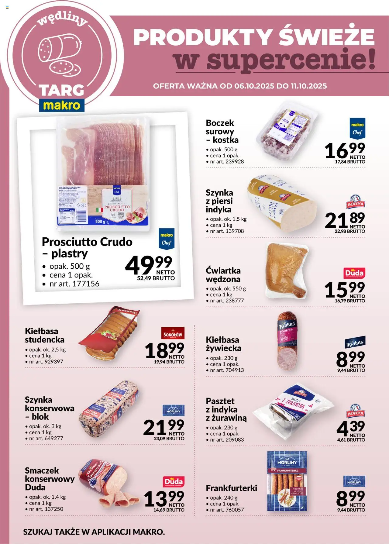 Makro Gazetka - Oferta świeża w super cenach od 06.10.2025 | Strona: 3 | Produkty: Piersi, Frankfurterki, Boczek, Żurawina