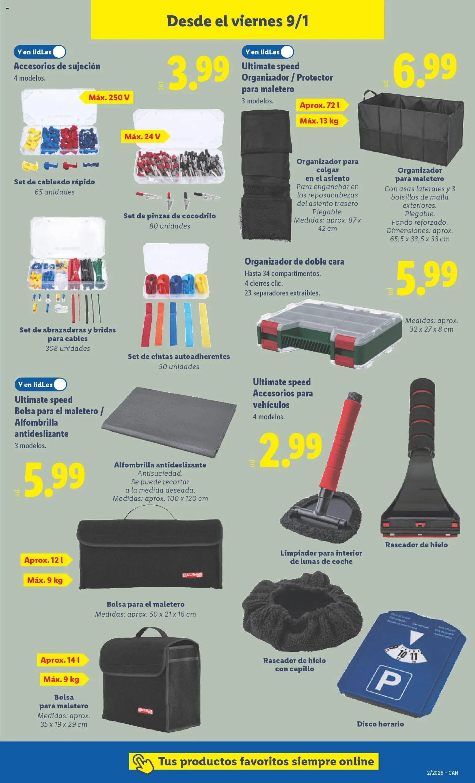 Lidl - Canarias │ válido desde el 05.01.2026 | Página: 17 | Productos: Cepillo, Ηλεκτρονικα ειδη, Disco, Bolsa