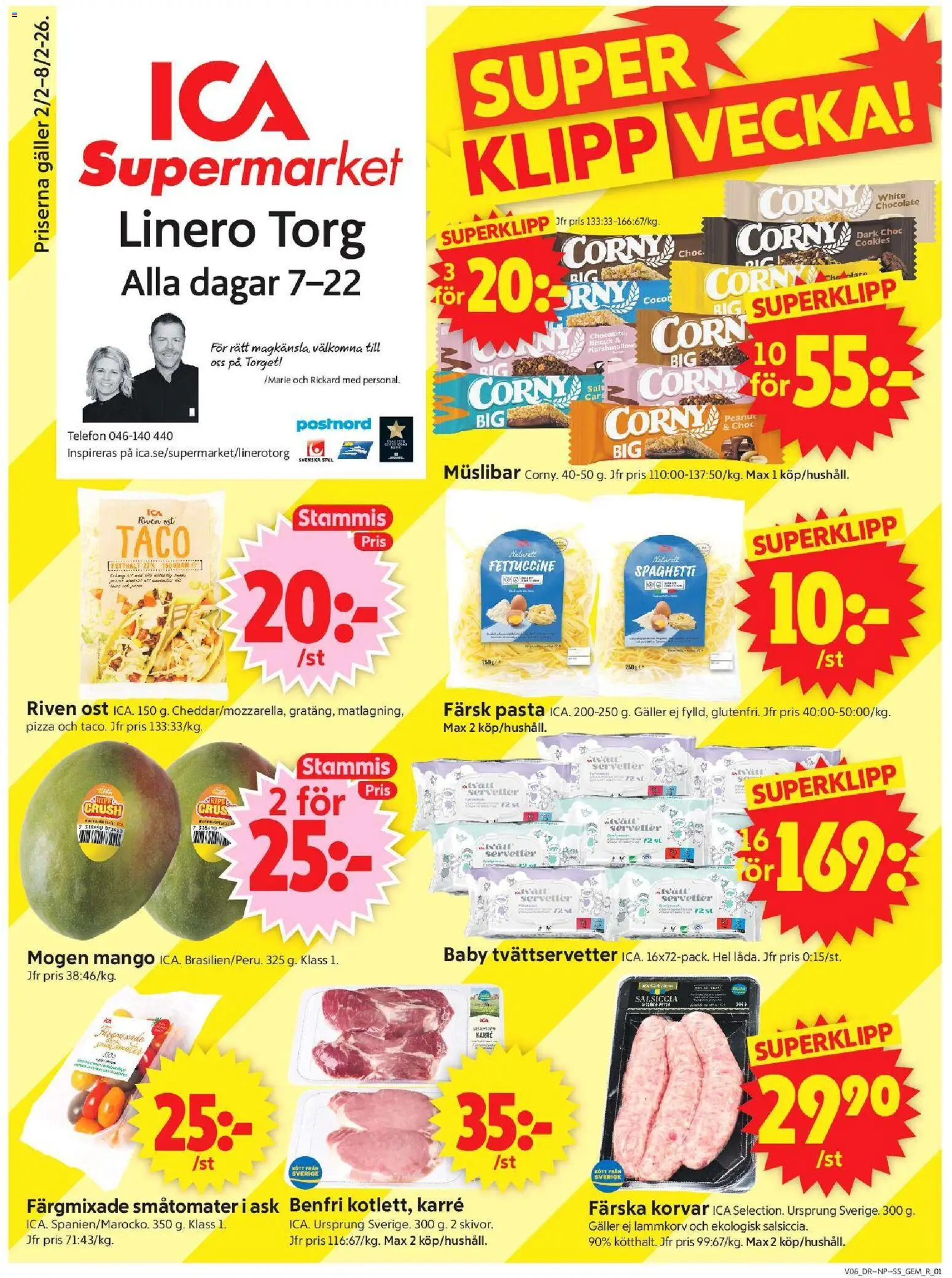ICA Supermarket reklamblad aktuell från 02.02.2026 | Sida: 1