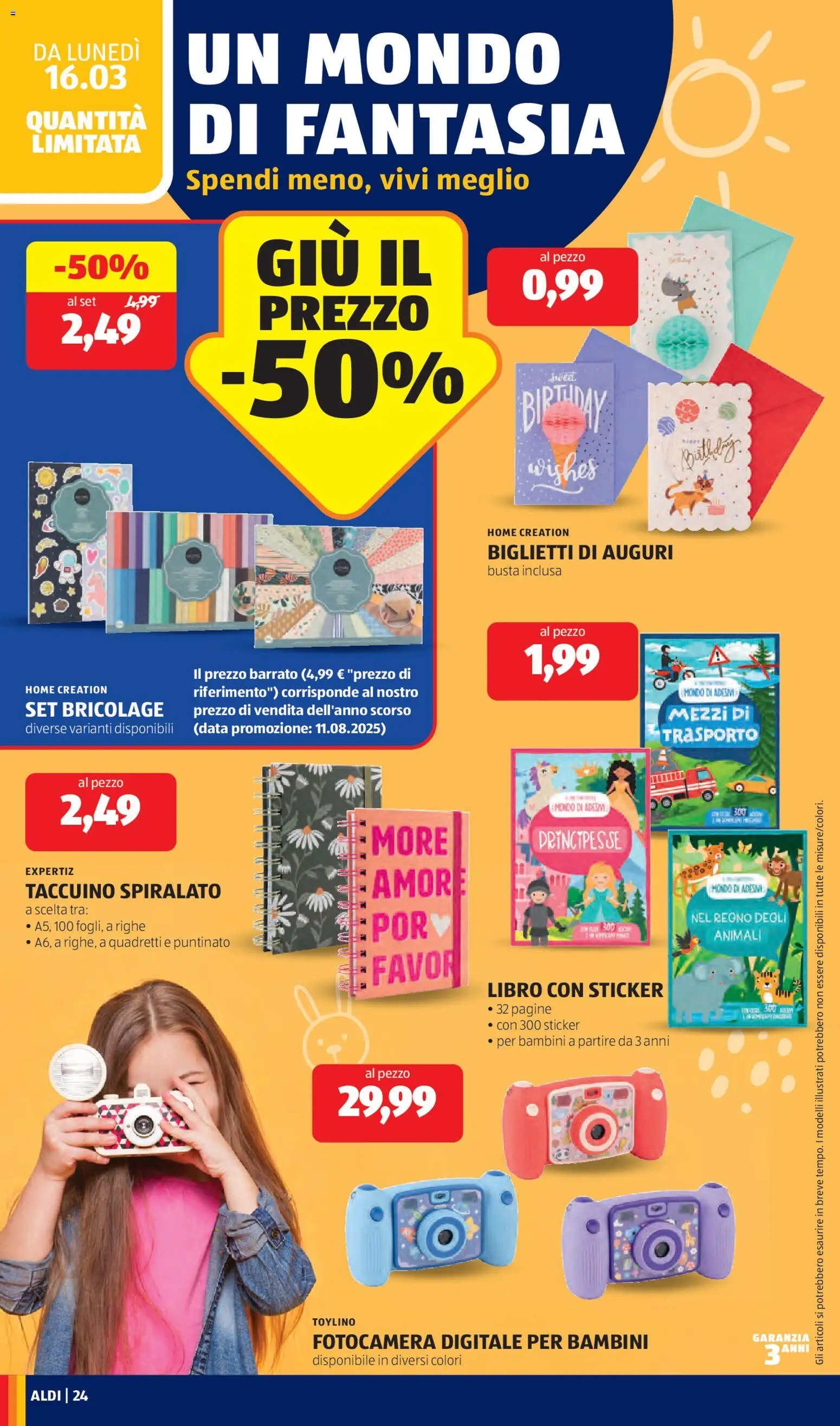 Volantino Aldi del 16.03.2026 | Pagina: 24 | Prodotti: Notebook, Data, Fotocamera