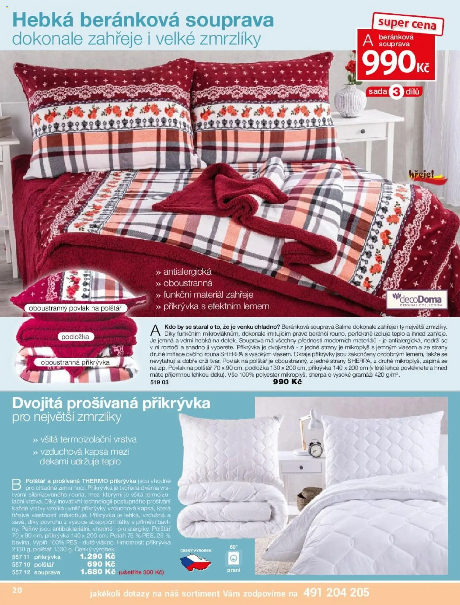 Decodoma katalog od 16.02.2026 | Strana: 20 | Produkty: Peřiny, Povlak na polštář, Přikrývka, Pes