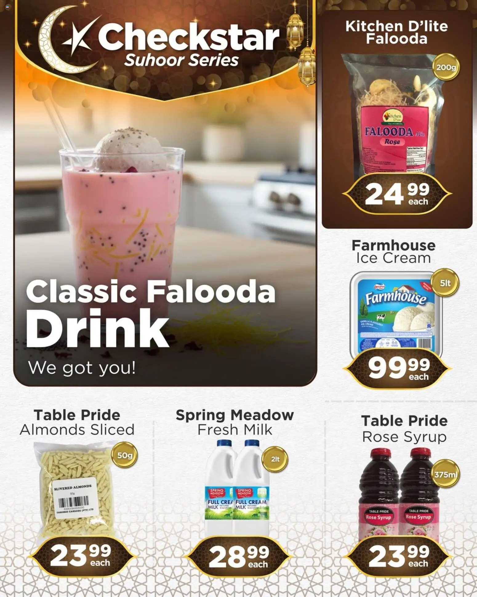 New Check Star catalogue – valid from 26.02.2026 | Page: 1 | Products: Table, Milk, Cream, Ice cream