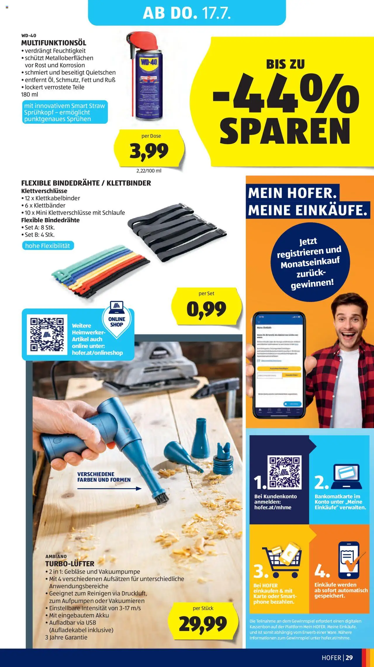 Hofer AT akciós ujság - amely érvényes a következő dátumtól: 11.07.2025 | Oldal: 33 | Termékek: USB