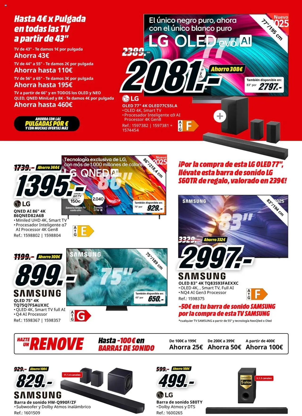 Media Markt folleto │ válido desde el 16.10.2025 | Página: 4 | Productos: Barras de sonido, Καλαμάρι, Té