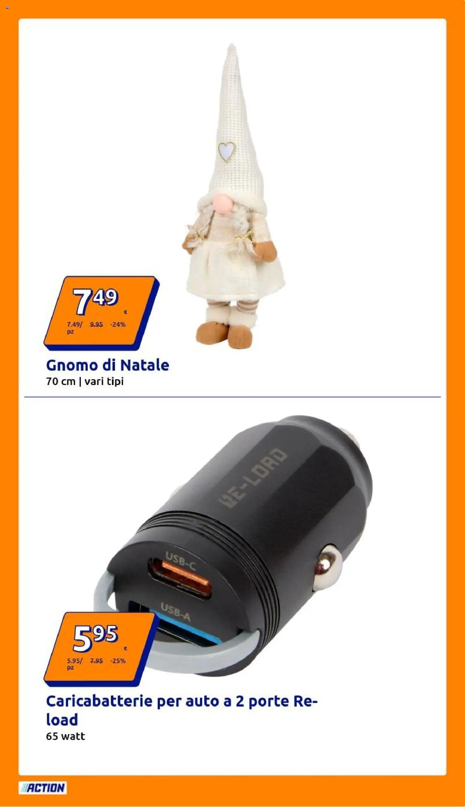Volantino Action del 24.12.2025 | Pagina: 25 | Prodotti: Caricabatterie