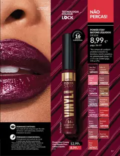 Pré-visualização Power Stay Creamy Vinyl Batom Para Lábios Líquido, Batom líquido Power Stay Creamy Vinyl 6 ml válido de 01.10.2025 | Página: 57