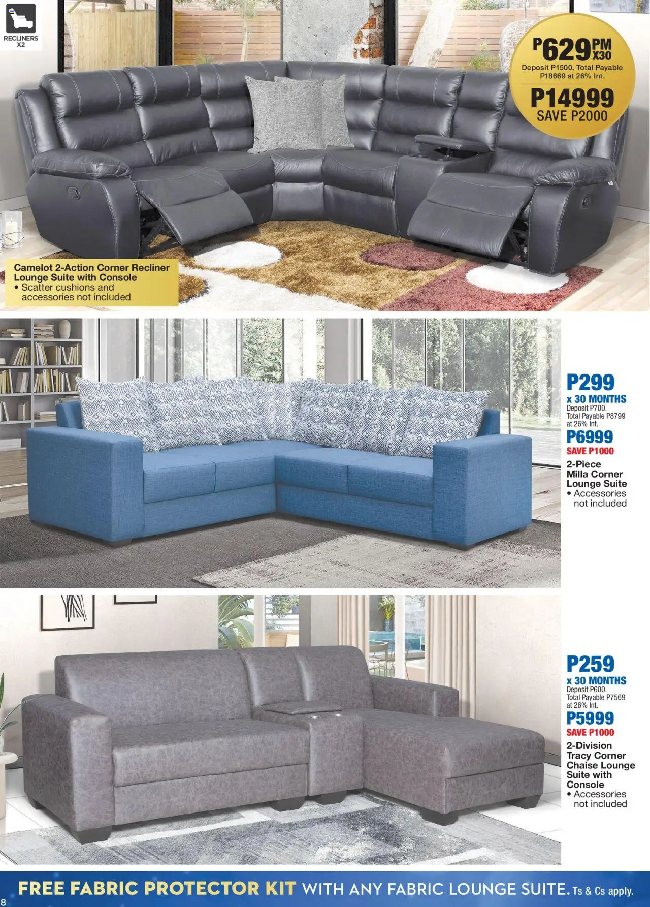 New OK Furniture catalogue – valid from 20.10.2025 | Page: 8 | Products: Lounge suite, Chaise