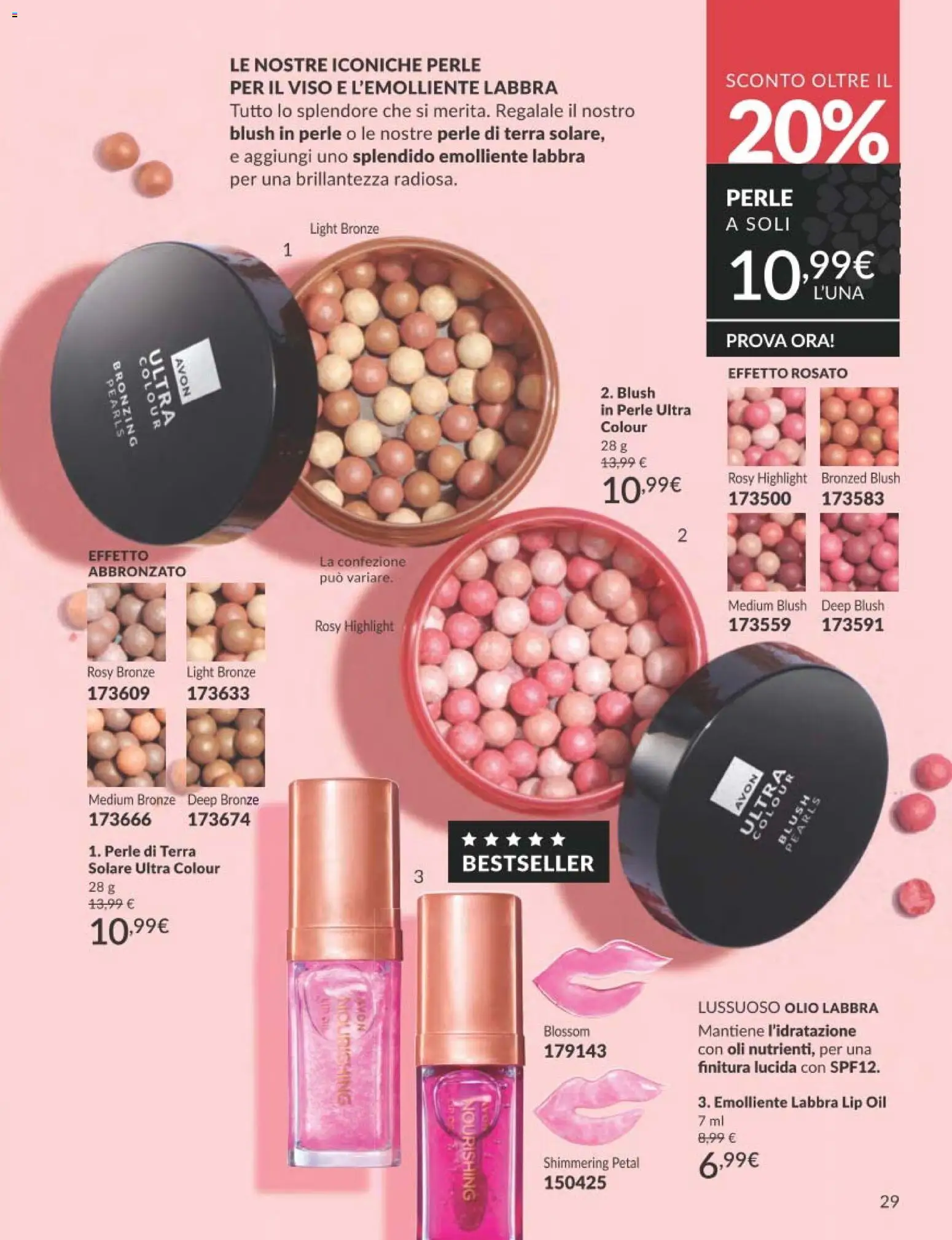 Volantino Avon del 01.03.2026 | Pagina: 29 | Prodotti: Olio, Terra, Blush