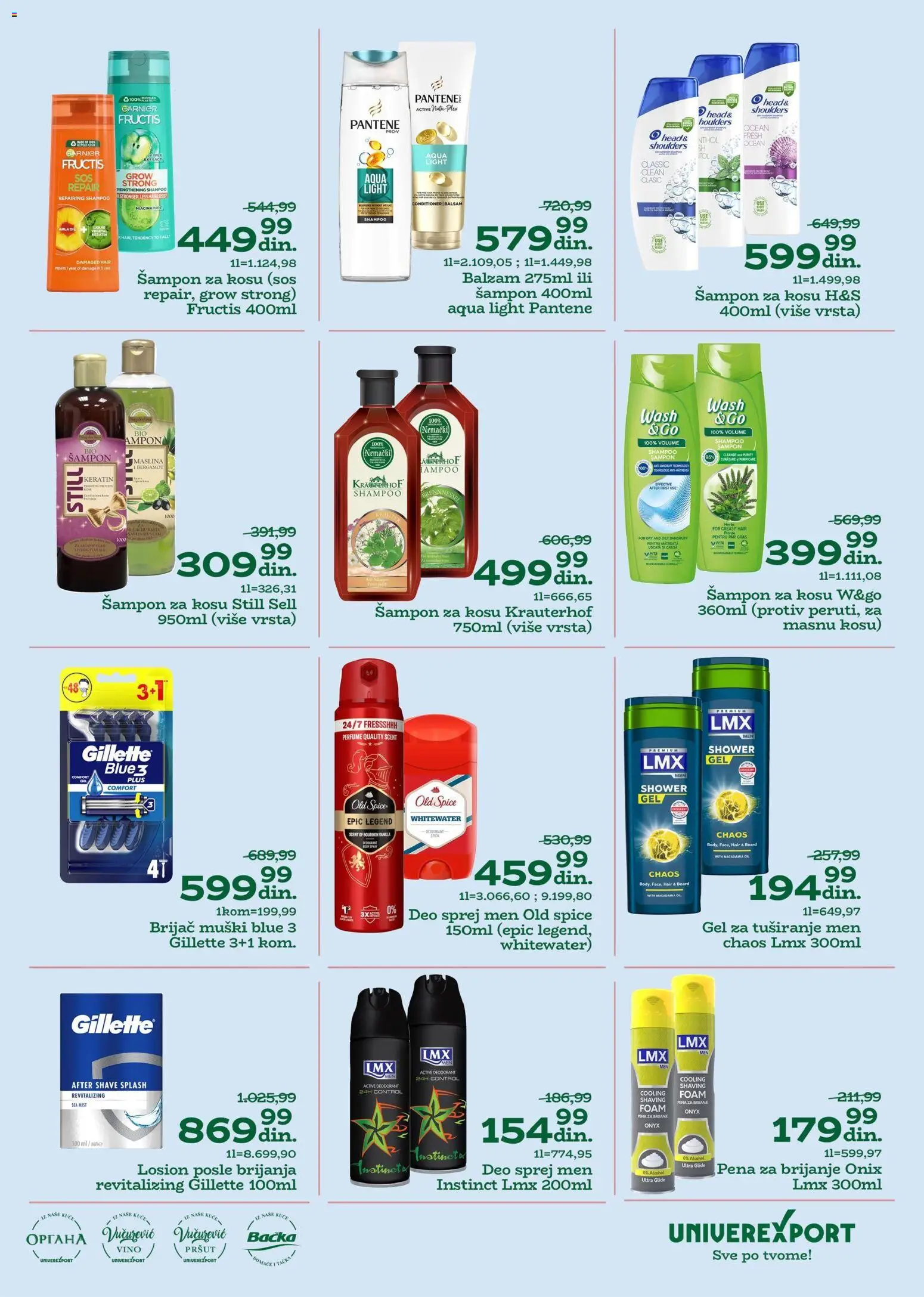 Univerexport katalog - važi od 27.10.2025 | Strana: 27 | Proizvode: Brijač, Sos, Pena za brijanje, Vino