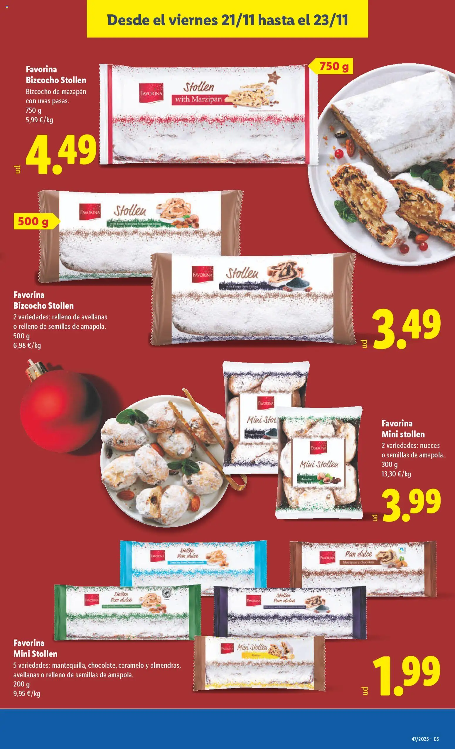 Lidl folleto │ válido desde el 17.11.2025 | Página: 45 | Productos: Pan, Τζίντζερ, Bizcocho