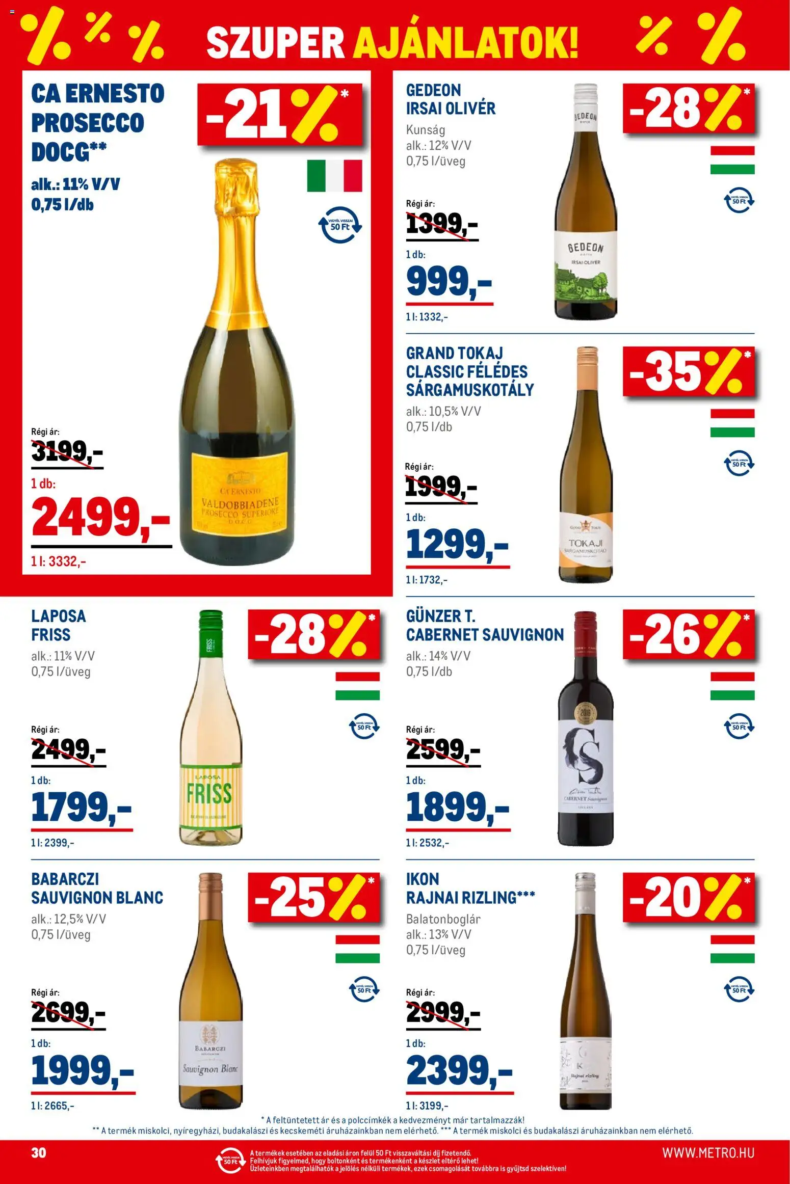 Metro akciós ujság - amely érvényes a következő dátumtól: 02.01.2026 | Oldal: 30