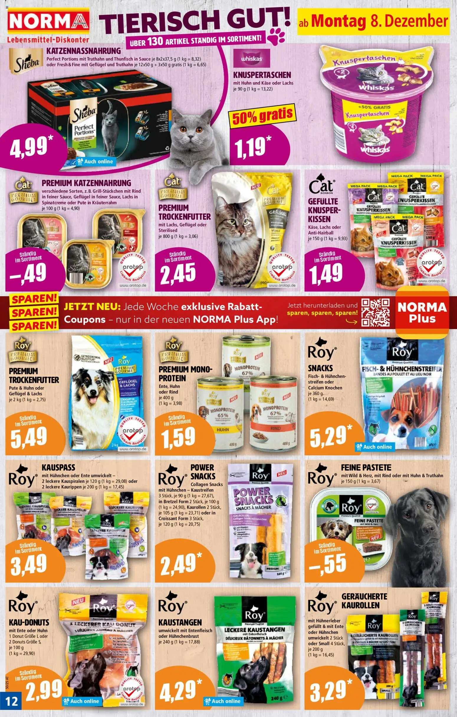 Norma Flugblatt gültig ab 08.12.2025 | Seite: 12 | Produkte: Kissen, Käse, Fisch