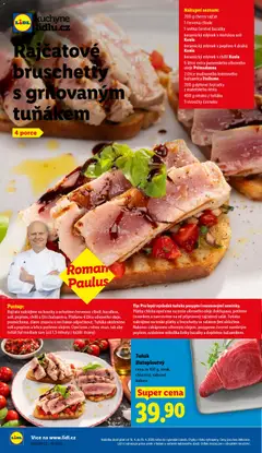 Náhled letáku Tuňák žlutoploutvý, cena za 100 g, steak, chlazený, vakuově baleno od 16.04.2026 | Strana: 21 | Produkty: Tuňák, Oleje, Chleba, Lžíce