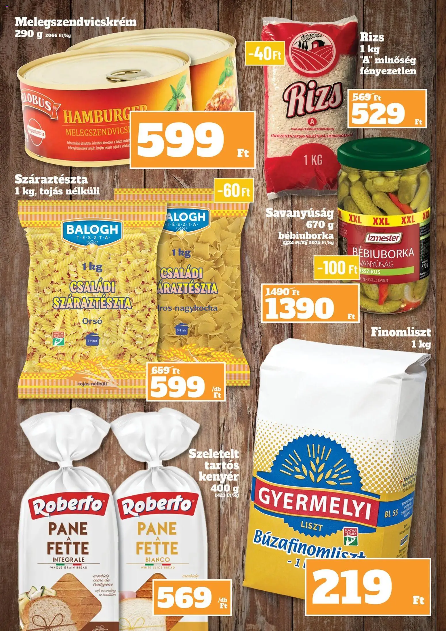 Family Diszkont akciós ujság - amely érvényes a következő dátumtól: 15.01.2026 | Oldal: 20 | Termékek: Hamburger, Doboz, Rizs, Száraztészta