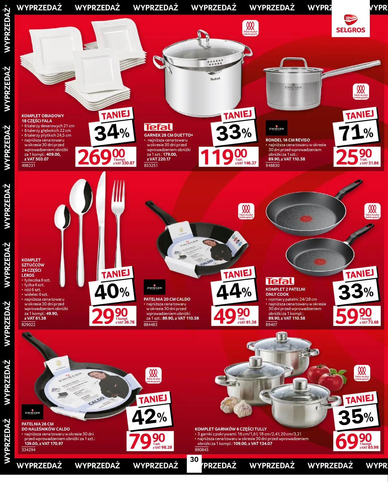 Selgros cash&carry Gazetka - Oferta przemysłowa od 20.11.2025 | Strona: 32 | Produkty: Garnek, Komplet garnków, Garnki, Tefal