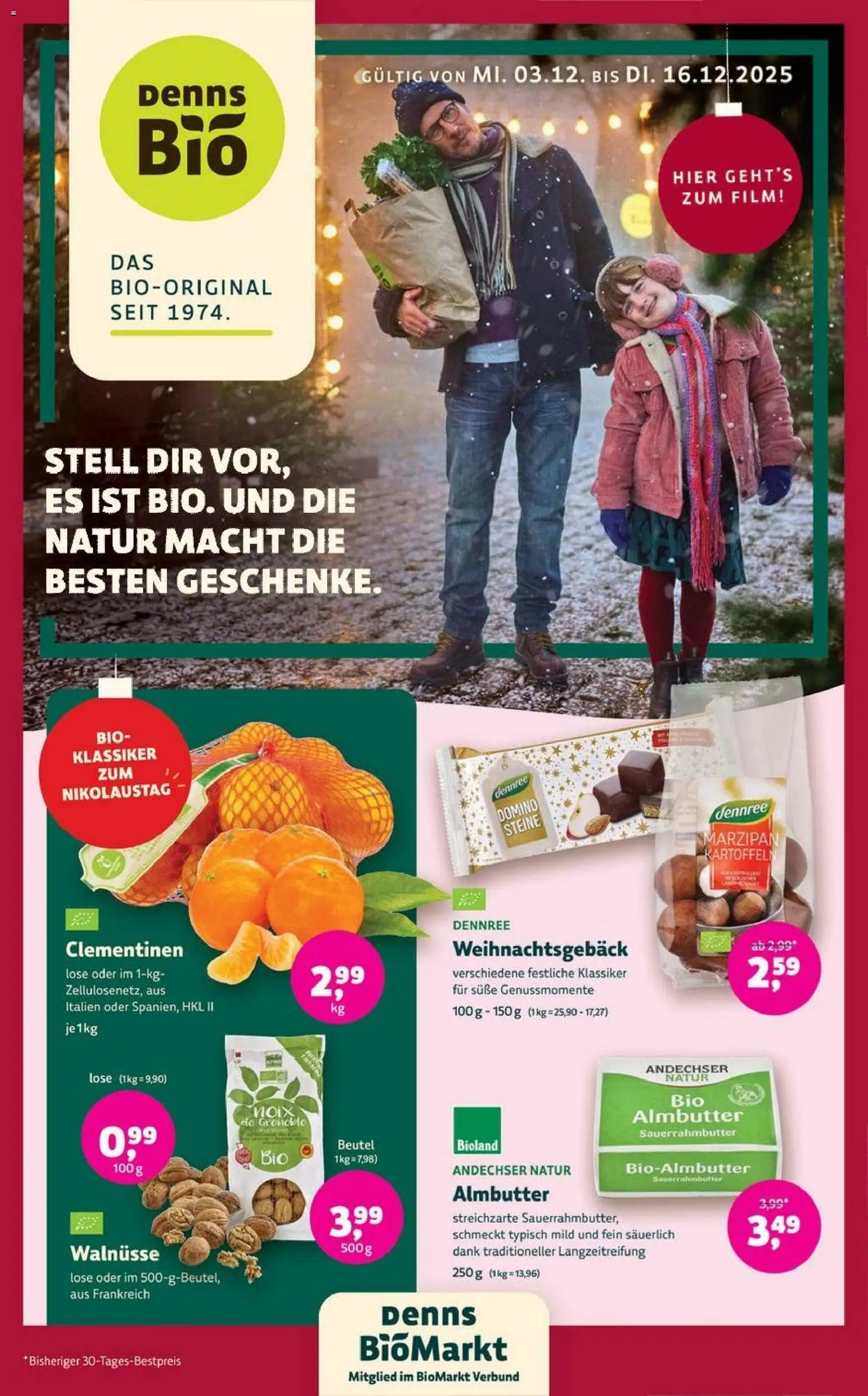 Denns BioMarkt Angebote – gültig ab 03.12.2025 | Seite: 1 | Produkte: Walnüsse