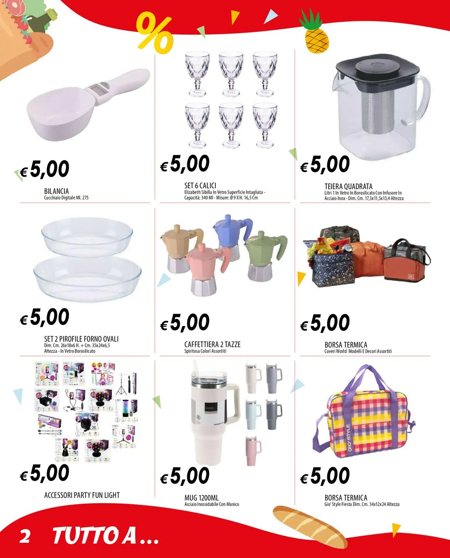 Volantino Galassia del 09.04.2026 | Pagina: 2 | Prodotti: Borsa termica, Borsa, Forno, Bilancia