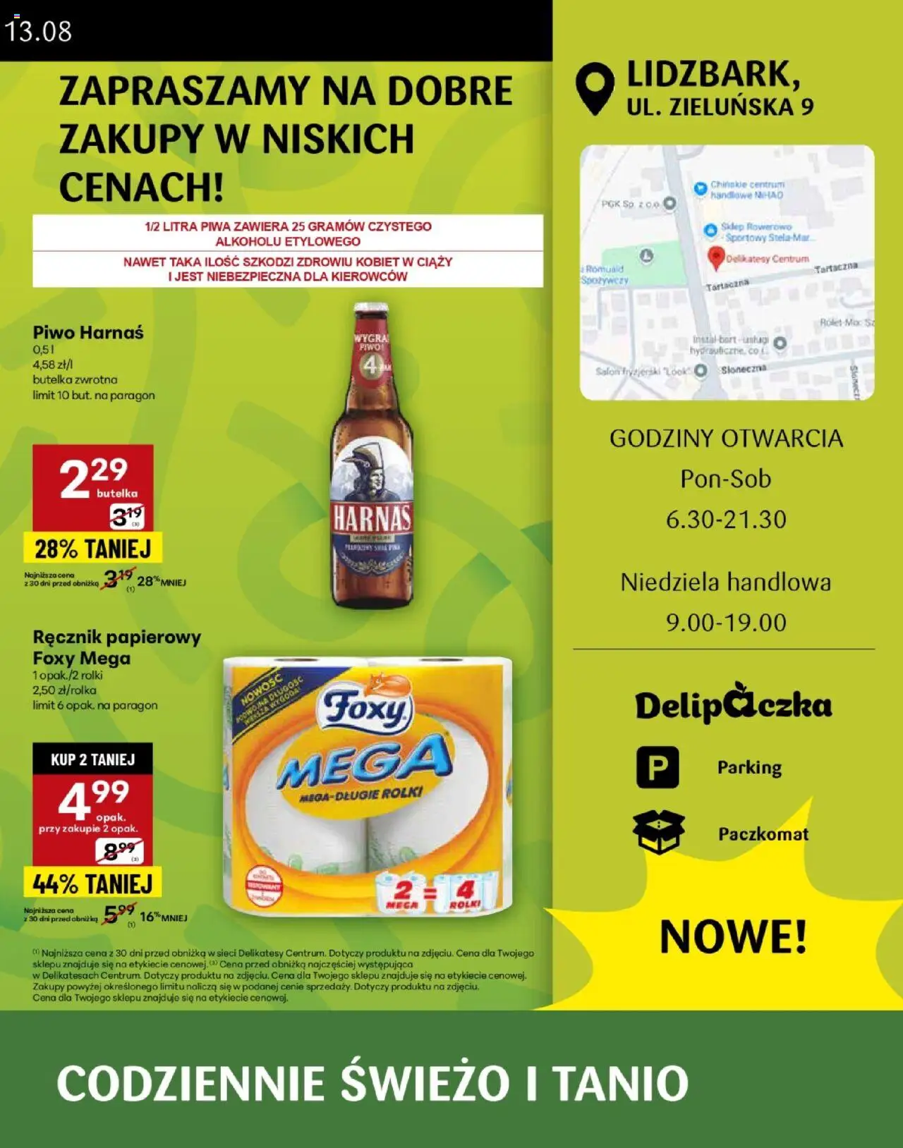 Delikatesy Centrum Gazetka - Lidzbark Otwarcie od 07.08.2025 | Strona: 3