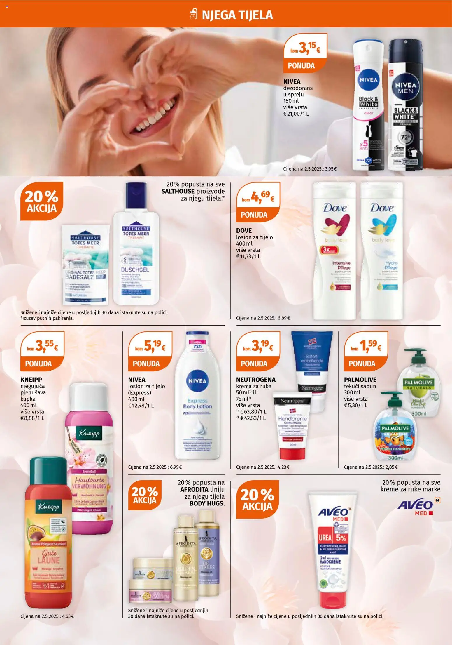 Müller katalog | vrijedi od 05.01.2026 | Stranica: 4 | Proizvodi: Dezodorans, Krema, Nivea, Dove
