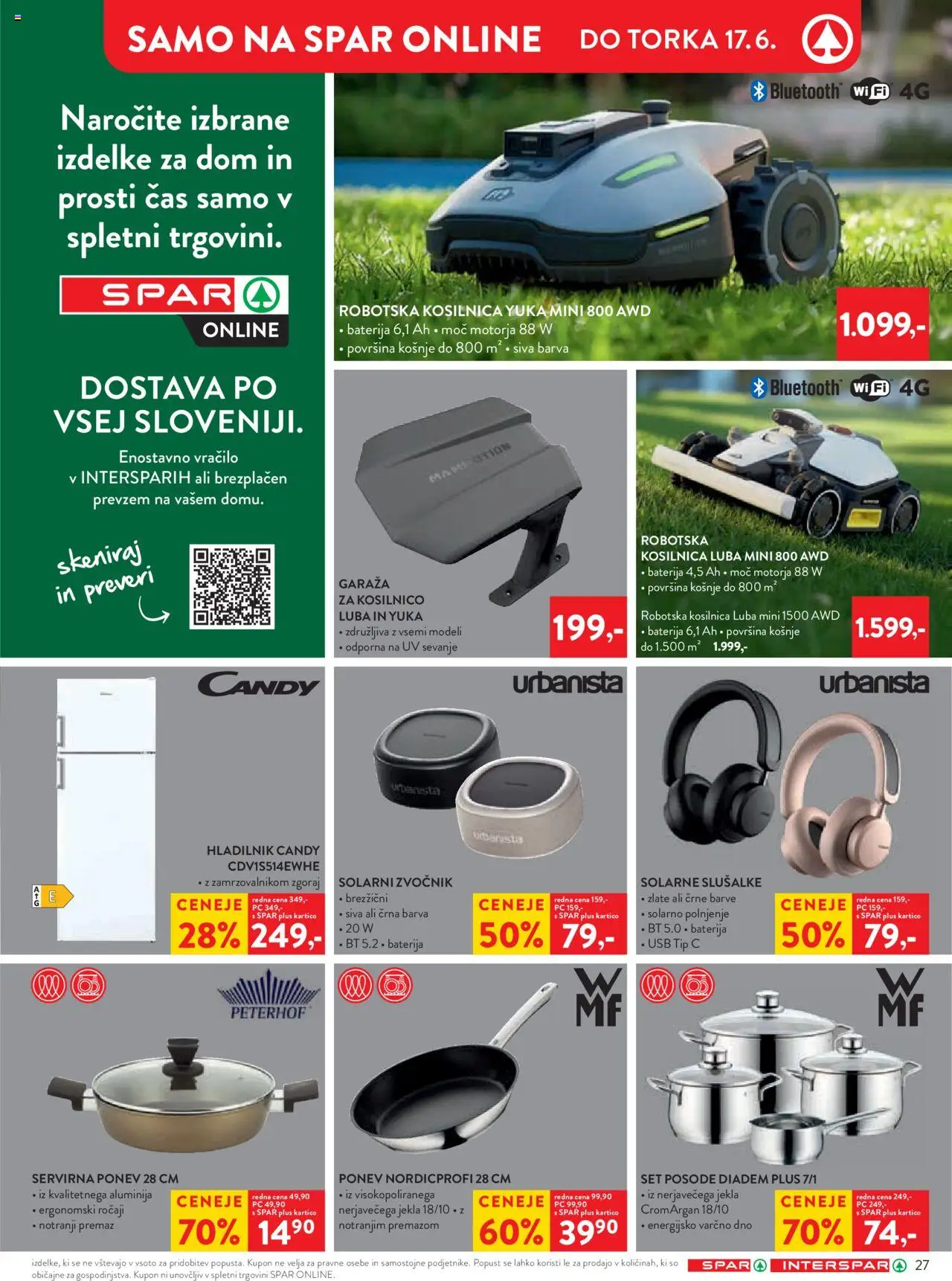 Spar katalog 23/25 │ velja od 04.06.2025 | Stran: 35 | Izdelki: Hladilnik, Kosilnica, Robotska kosilnica, Barva