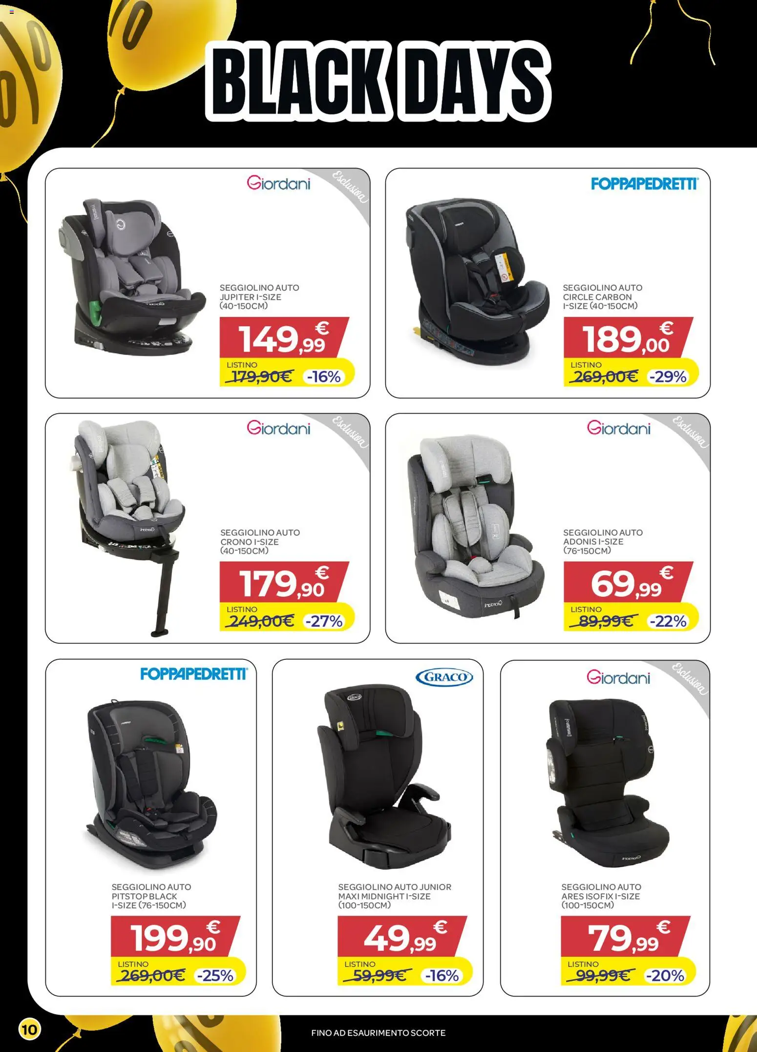 Volantino Bimbo store del 20.11.2025 | Pagina: 10 | Prodotti: Seggiolino