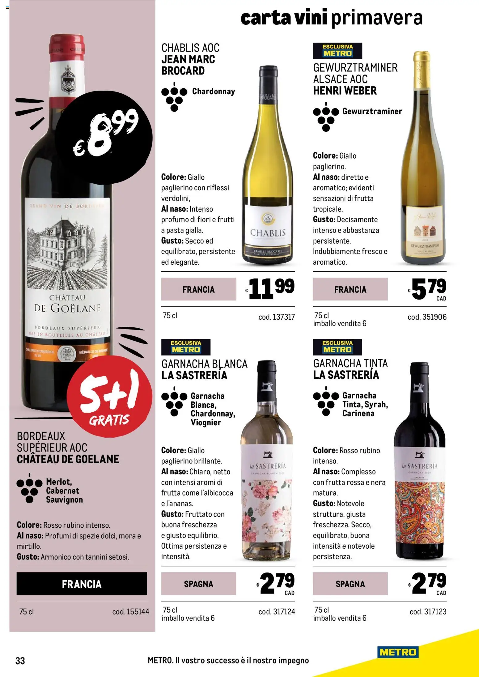 Volantino Metro del 05.03.2026 | Pagina: 33 | Prodotti: Spezie, Frutta, Pasta, Profumo