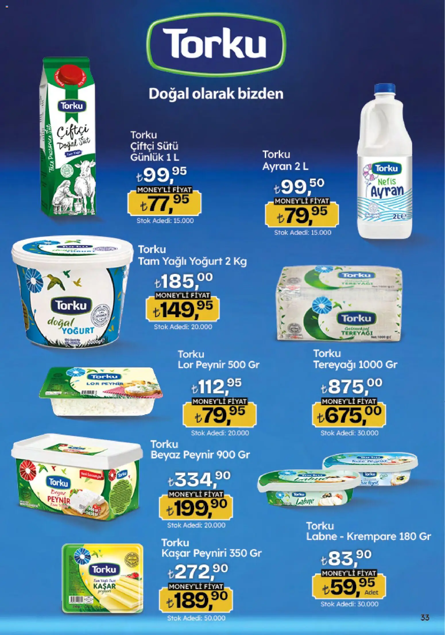 Migros Katalog - Migroskop - 26.02.2026 tarihinden itibaren geçerlidir | Sayfa: 33 | Ürünler: Tereyağı, Peynir, Yoğurt