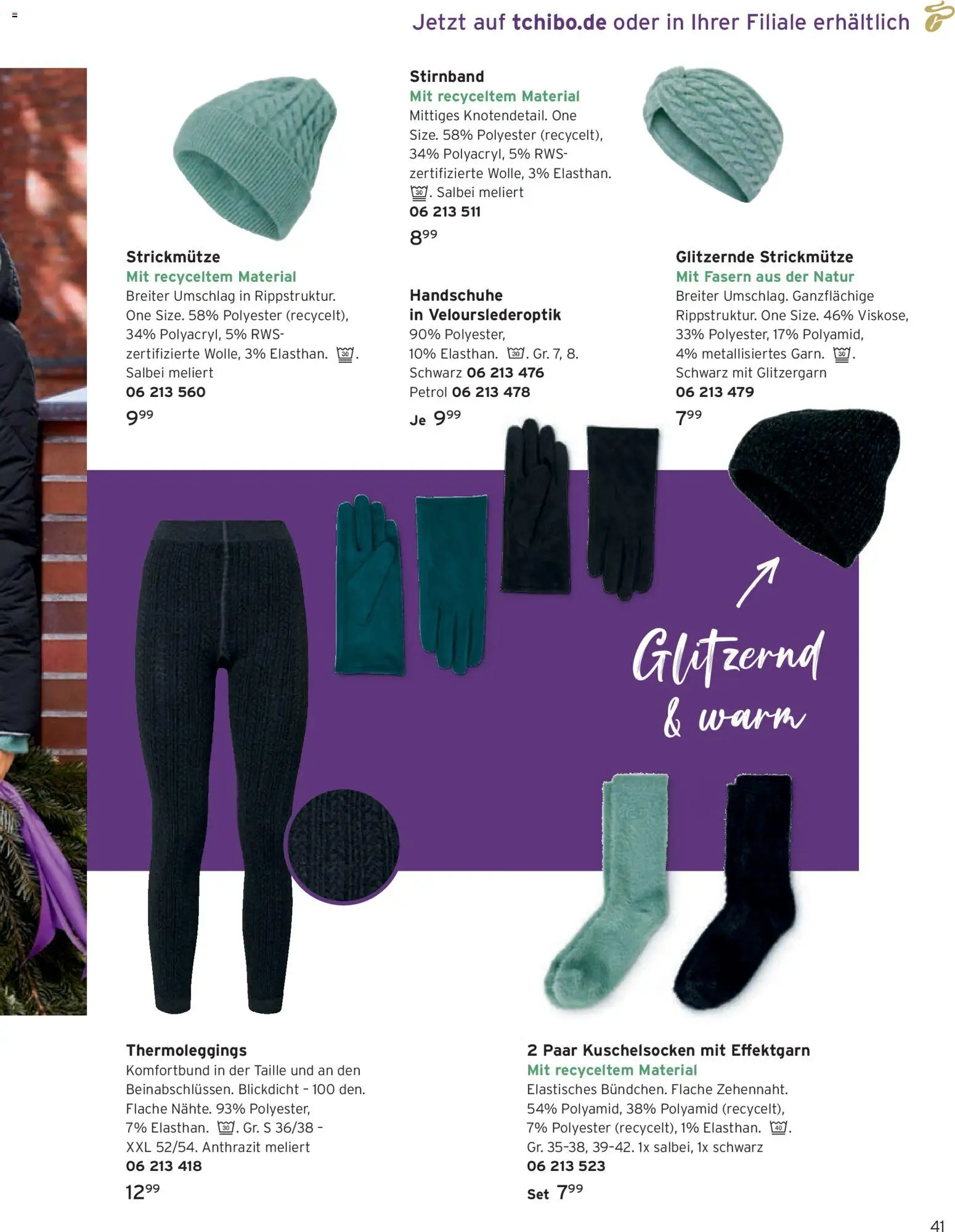 Tchibo Katalog Advent 2025 – gültig ab 14.11.2025 | Seite: 41 | Produkte: Handschuhe
