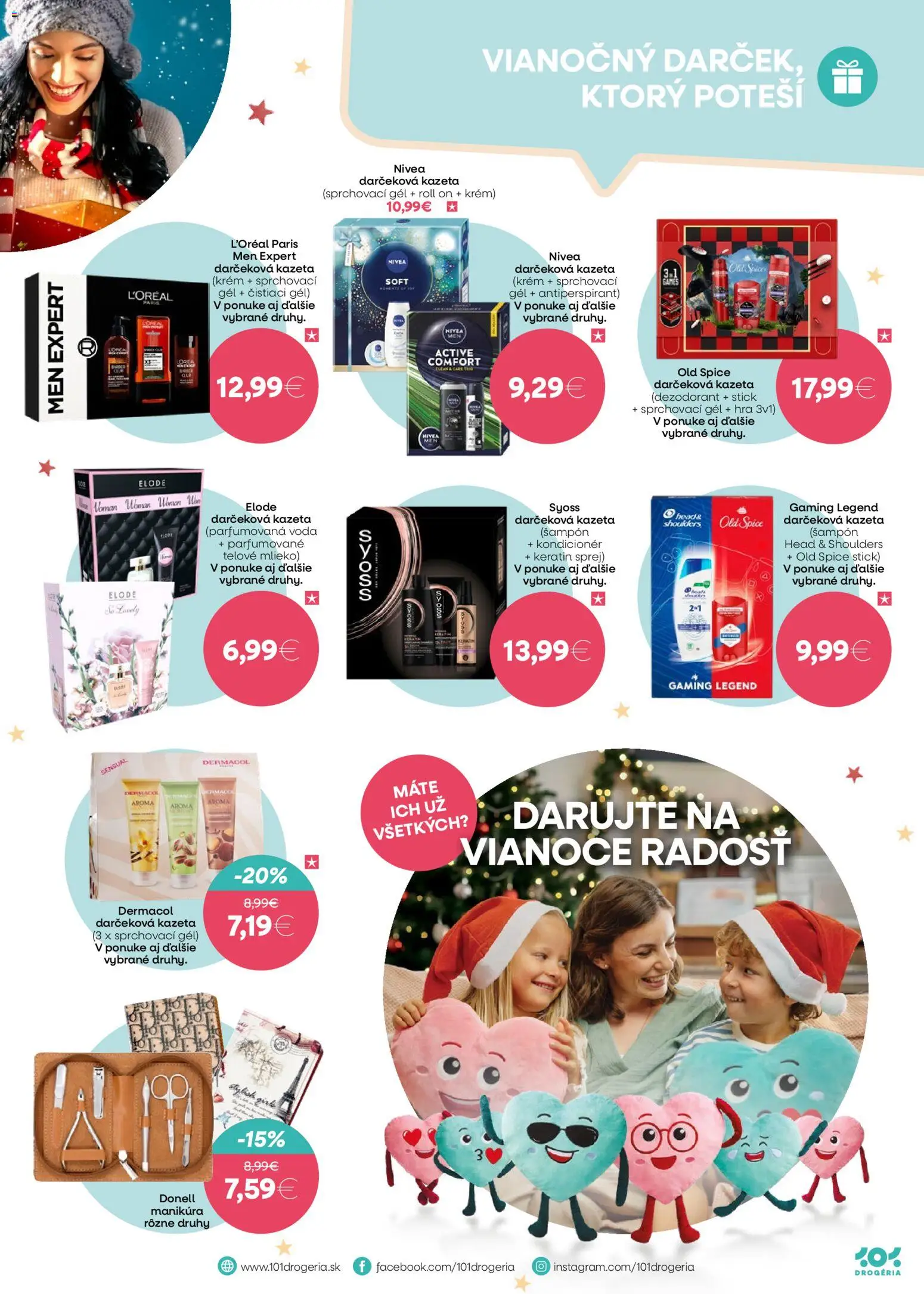Nové 101 drogerie akcie – leták je platný od 17.12.2025 | Strana: 3 | Produkty: Old Spice, Šampón, Antiperspirant, Hra