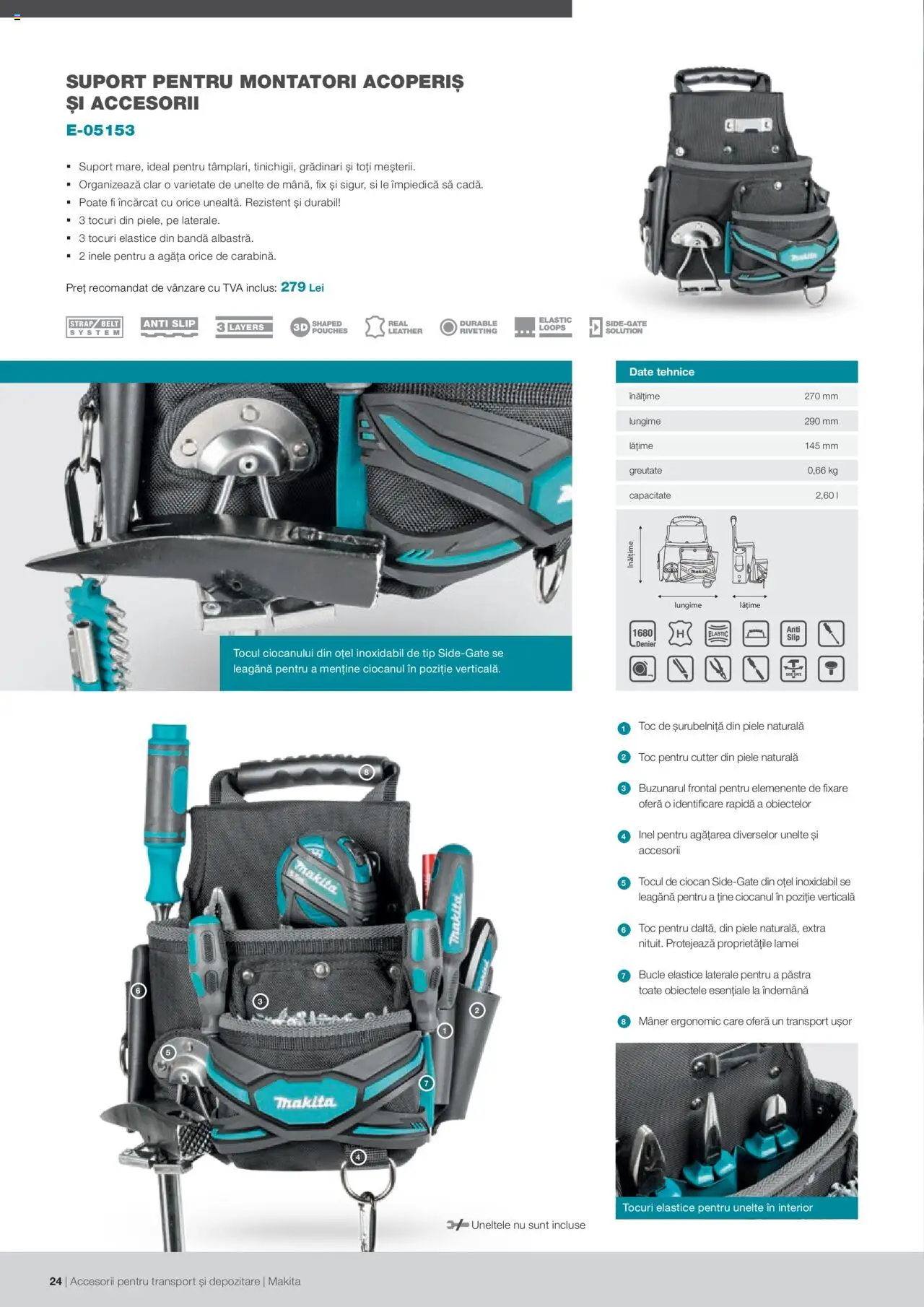 Makita catalog - Accesorii pentru transport si depozitare   – valabil de la 06.09.2021 | Pagină: 24
