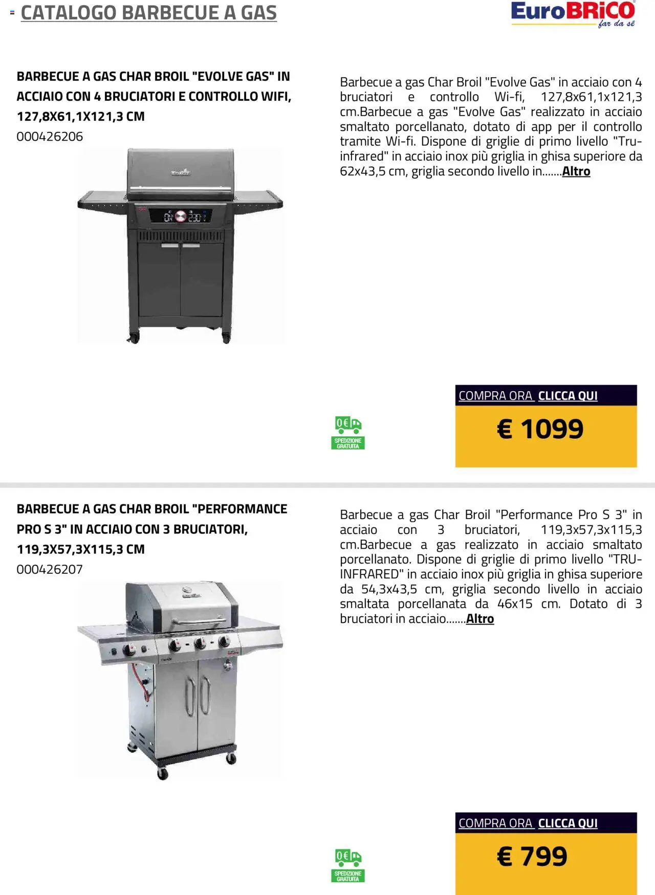 Volantino Eurobrico del 23.07.2025 | Pagina: 43 | Prodotti: Barbecue, Barbecue a gas, Griglia
