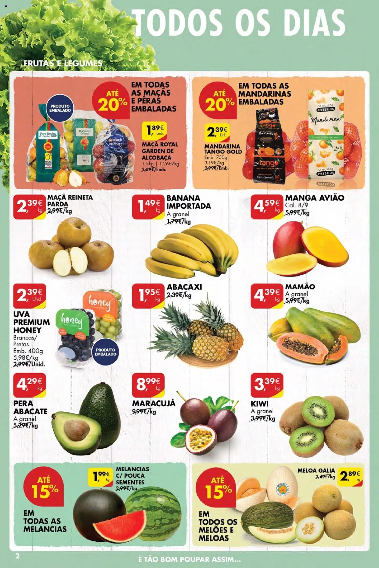 Pingo Doce Poupe Esta Semana Açores │ válido de 12.02.2026 | Página: 2 | Produtos: Banana, Maça, Maçãs, Kiwi