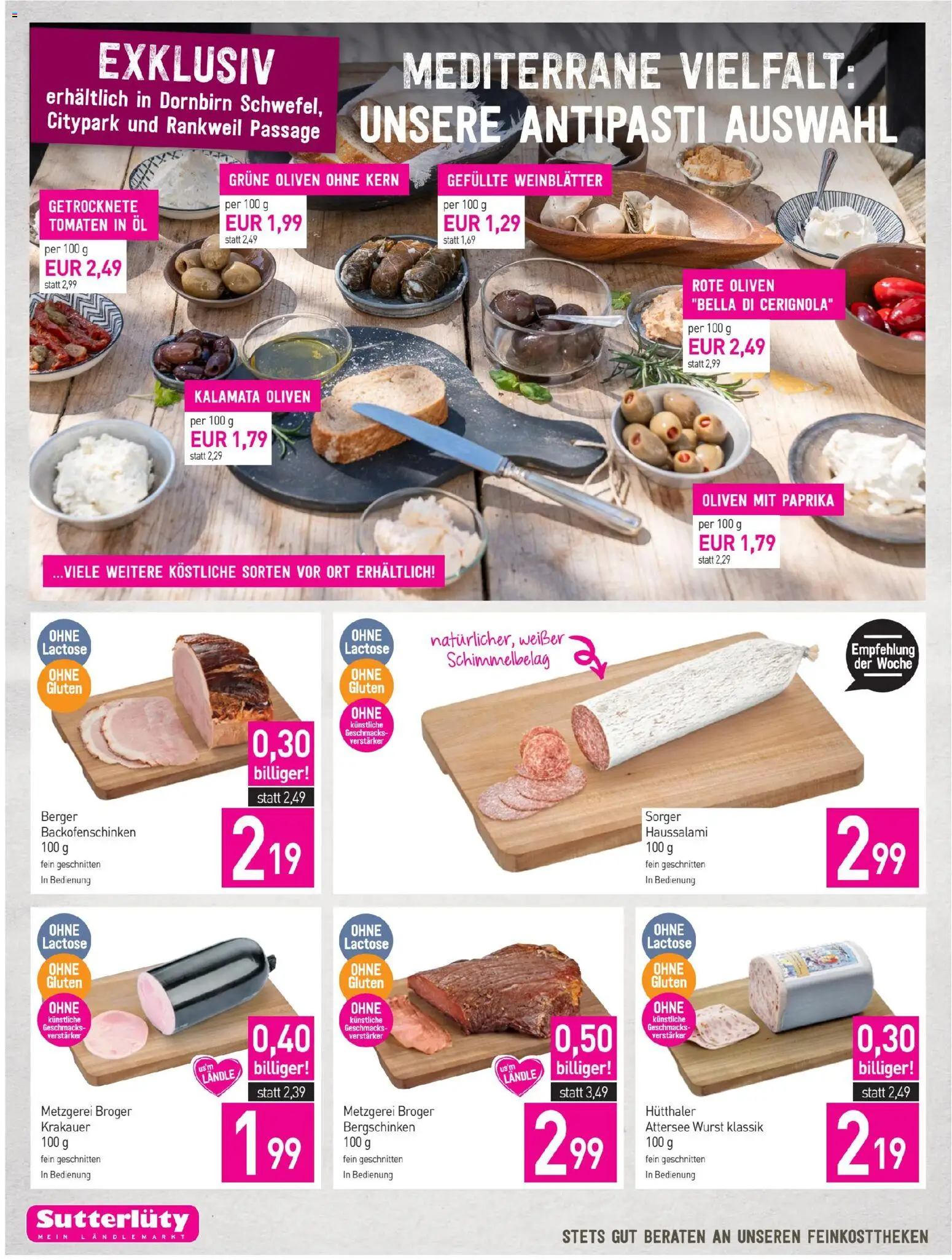 Sutterlüty Flugblatt gültig ab 27.11.2025 | Seite: 8 | Produkte: Wurst, Szeder, Öl, Tomaten
