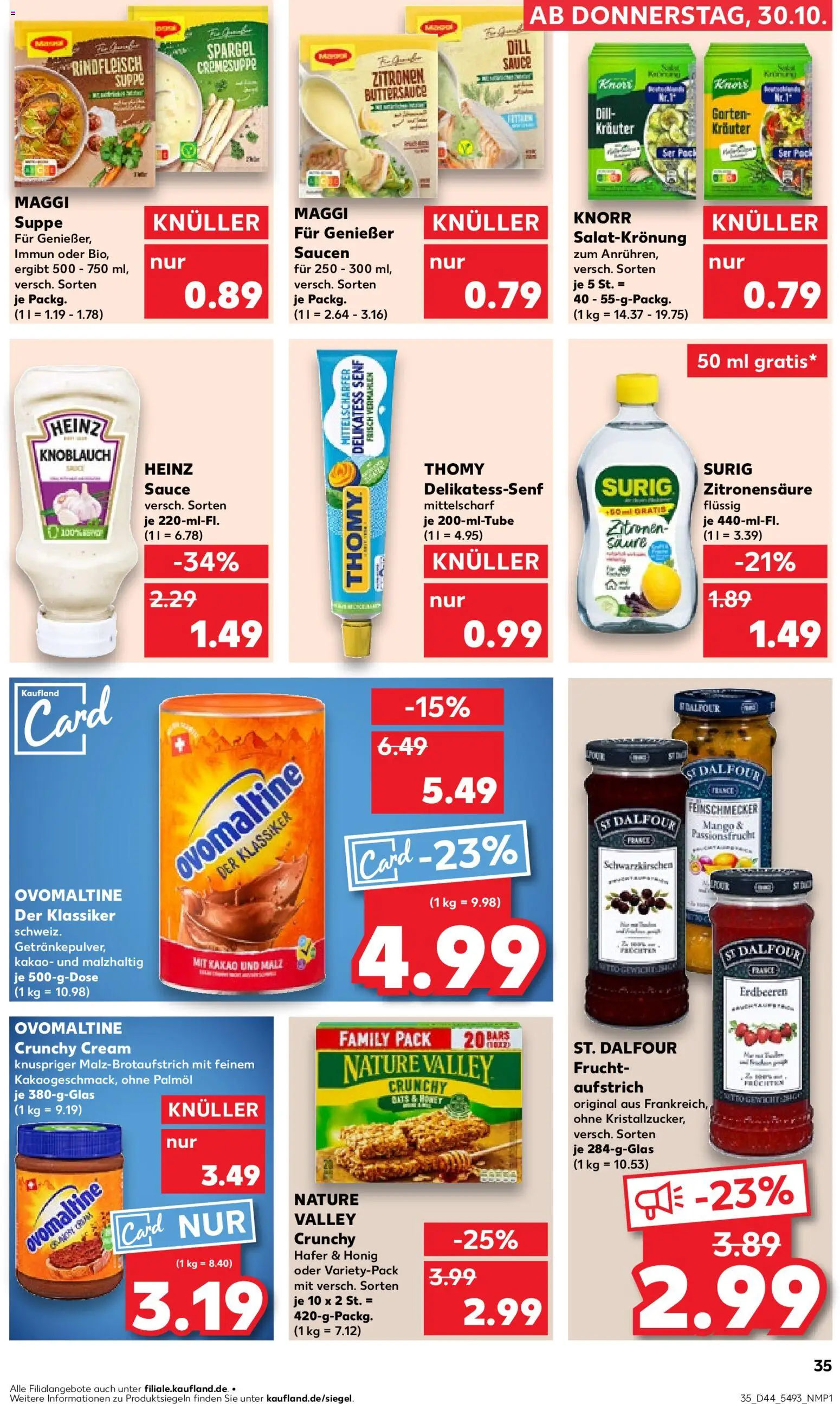 Kaufland prospekt Speyer	 – gültig ab 30.10.2025 | Seite: 35 | Produkte: Maggi, Spargel, Knoblauch, Maggi suppe