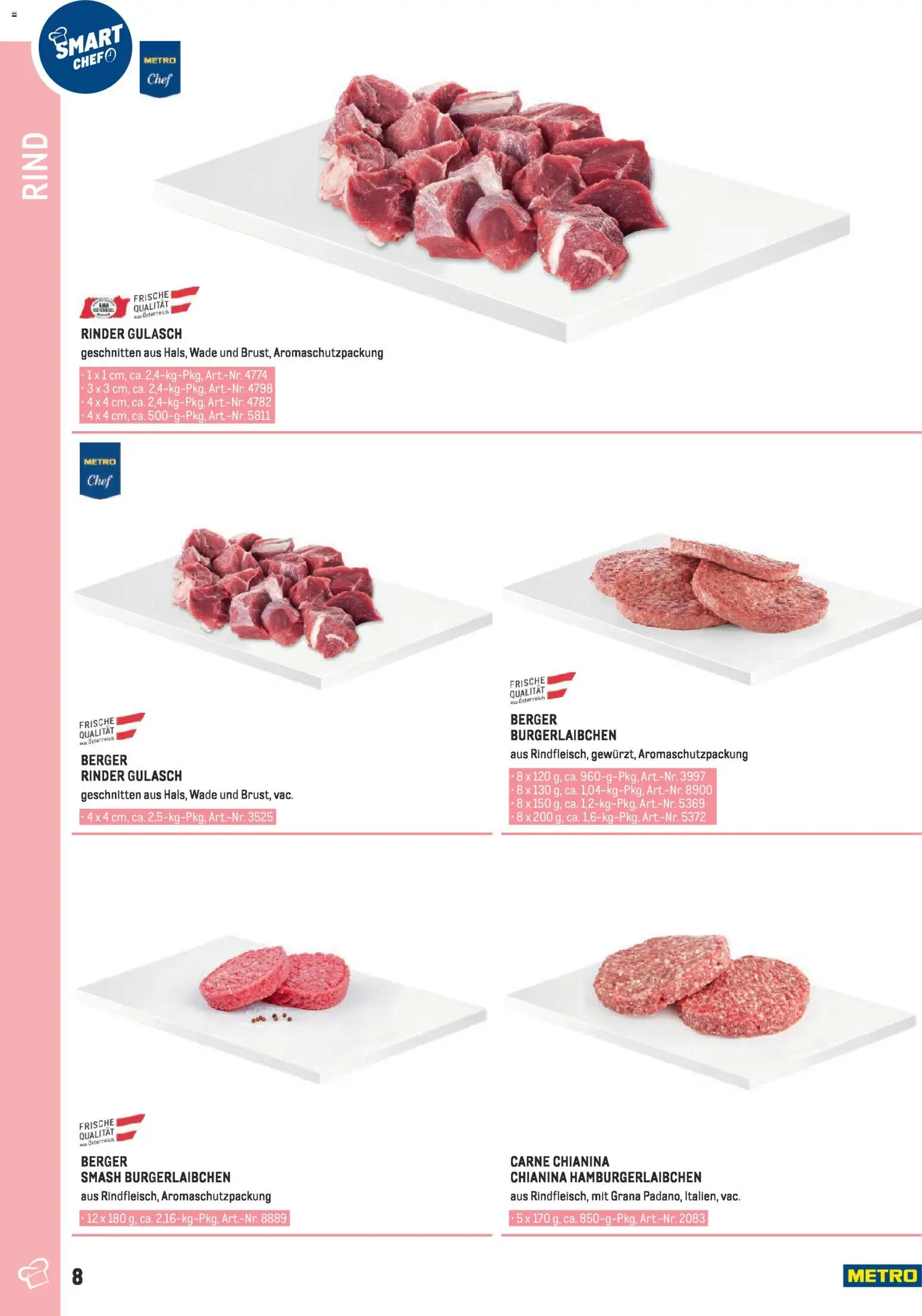Metro angebote - Smart Chef Fleisch gültig ab 01.01.2026 | Seite: 8