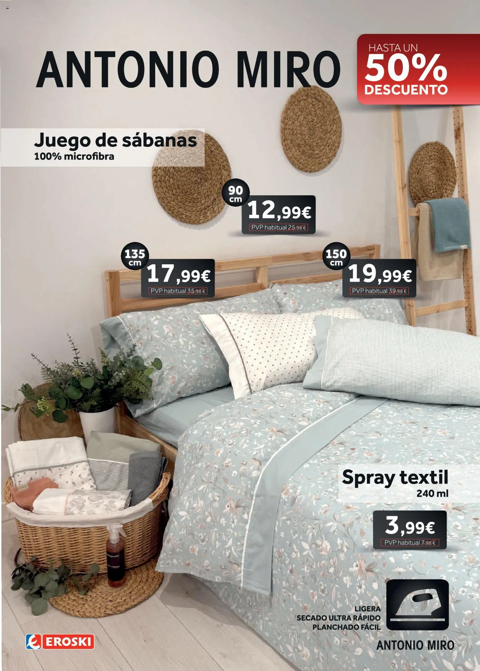 Eroski - Antonio Miro Collection │ válido desde el 12.02.2026 | Página: 1 | Productos: Juego de sábanas