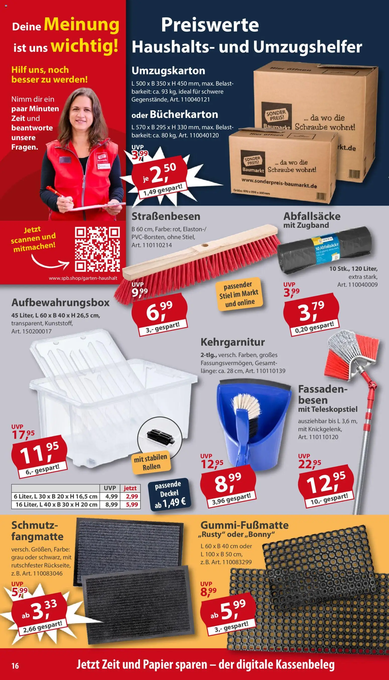 Sonderpreis Baumarkt Prospekt 	 – gültig ab 07.03.2026 | Seite: 16