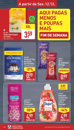 Pré-visualização Aldi folheto válido de 08.12.2025 | Página: 24 | Produtos: Farinha de trigo, Perfume, Queijo, Morangos