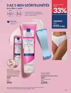 Avon akciós ujság - amely érvényes a következő dátumtól: 01.09.2025 | Oldal: 177 | Termékek: Body, Szőrtelenítő, Szőrtelenítő krém