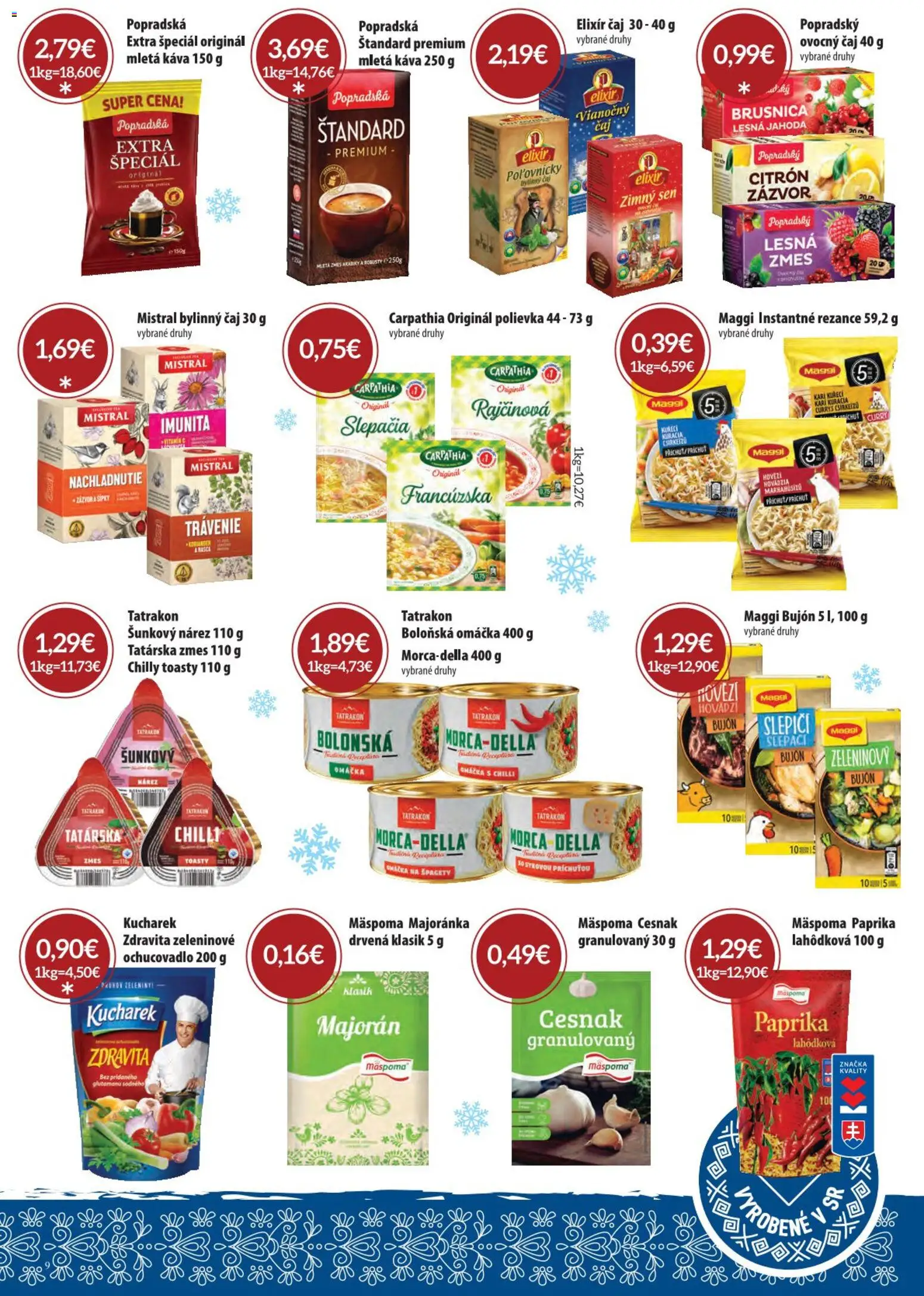 Nové Sintra akcie – leták je platný od 01.12.2025 | Strana: 9 | Produkty: Zázvor, Čaj, Rezance, Majorán