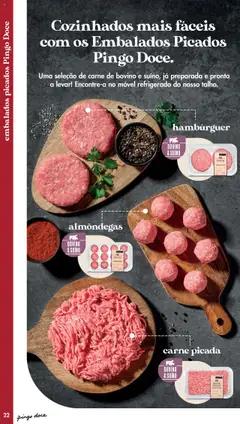 Pré-visualização carne picada, Carne de bovino e suíno picada. válido de 20.05.2025 | Página: 22