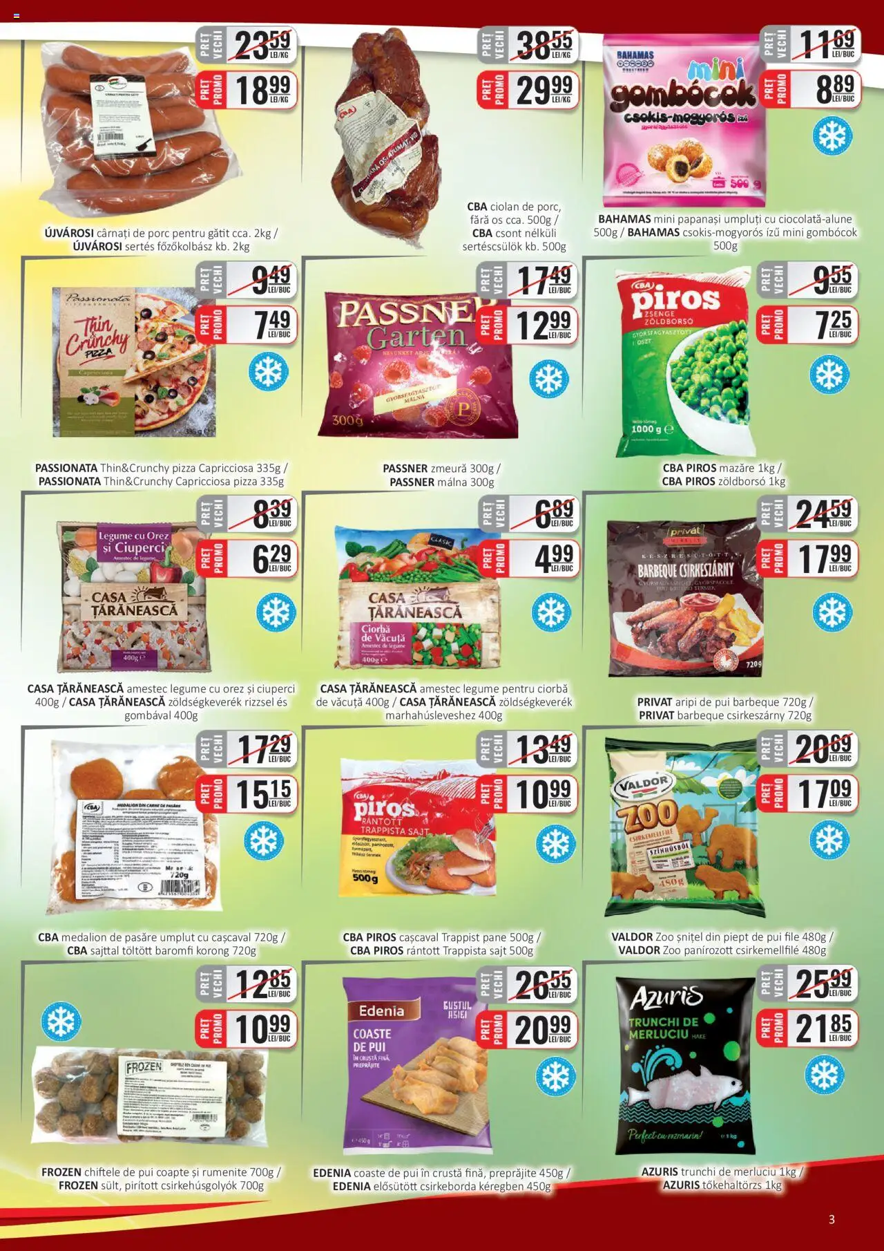 CBA catalog - C+C – valabil de la 16.06.2025 | Pagină: 3 | Produse: Mazăre, Cașcaval, Ciuperci, Cârnați
