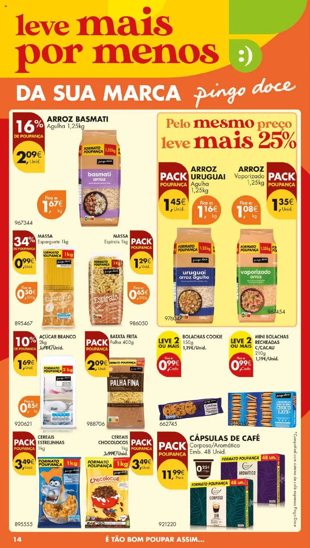 Pingo Doce folheto │ válido de 05.08.2025 | Página: 16 | Produtos: Batata, Café, Arroz, Açúcar