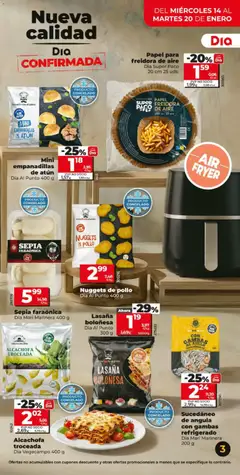 Vista previa Lasaña boloñesa, 300 g válido desde el 14.01.2026 | Página: 3 | Productos: Lasaña, Freidora, Nuggets