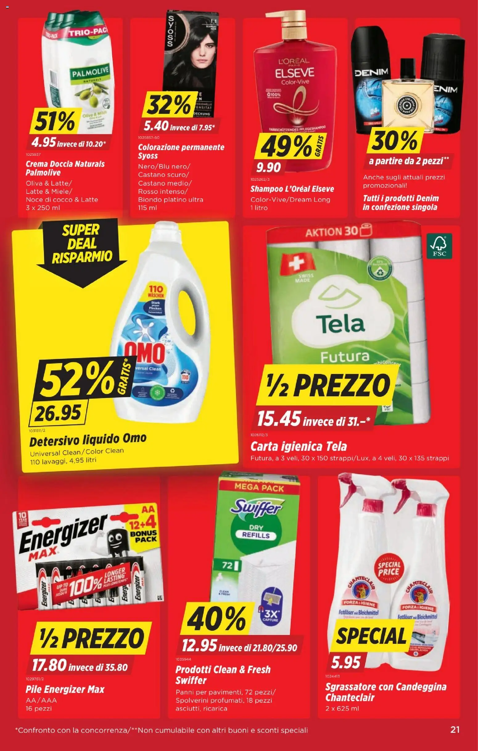 Denner Aktionen IT – gültig ab 13.01.2026 | Seite: 21 | Produkte: Shampoo, Milch