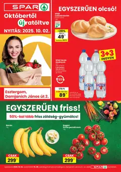 Spar Esztergom üzletnyitás - amely érvényes a következő dátumtól: 02.10.2025