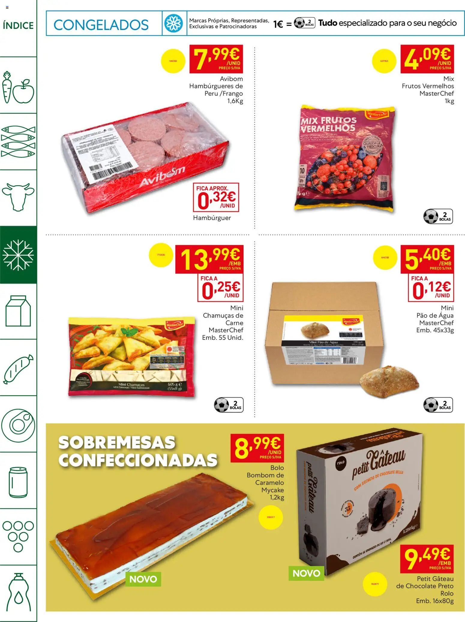 Recheio - Horeca Bons Negócios Madeira │ válido de 21.04.2026 | Página: 14 | Produtos: Agua, Hambúrguer, Chocolate, Carne