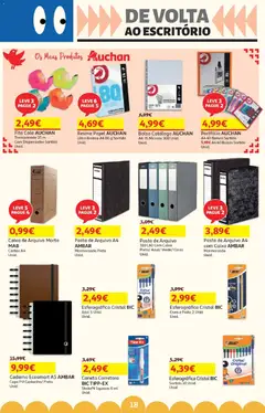 Pré-visualização Auchan - O bem-estar começa em casa! válido de 26.12.2025 | Página: 18 | Produtos: Caderno, Bolsa, Caixa